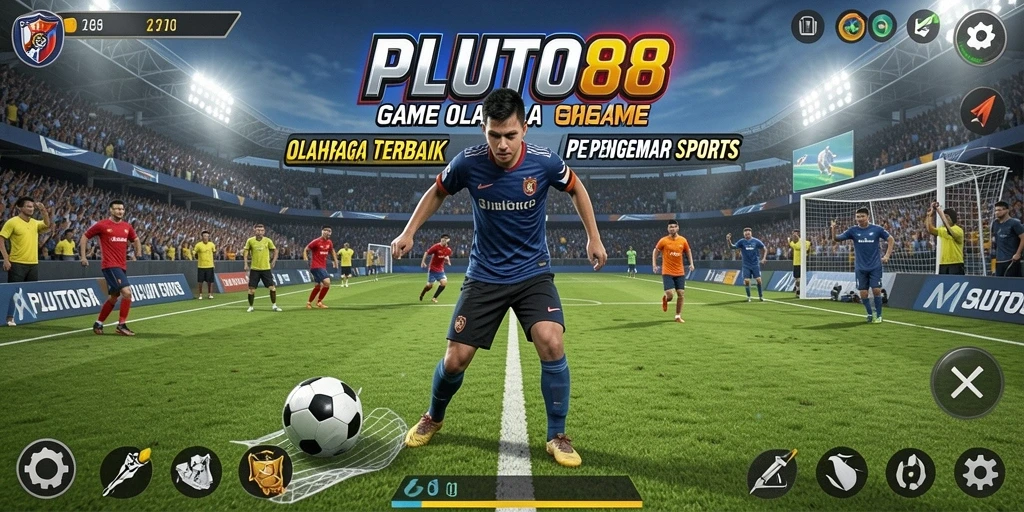 Tangkapan layar gameplay PLUTO88 yang menunjukkan aksi olahraga seru.