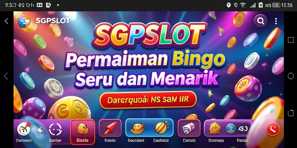 Tampilan gameplay menyenangkan dari SGPSLOT Bingo.