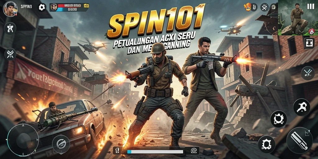 Screenshot gameplay SPIN101 menampilkan aksi seru dan intens.